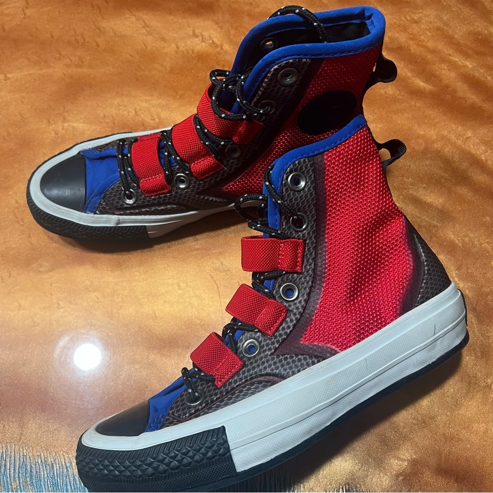 Converse CTAS 70 High Tech Hiker Enamel Red Blue Size 4 Youth - Picture 1 of 12